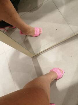 Pink shoes